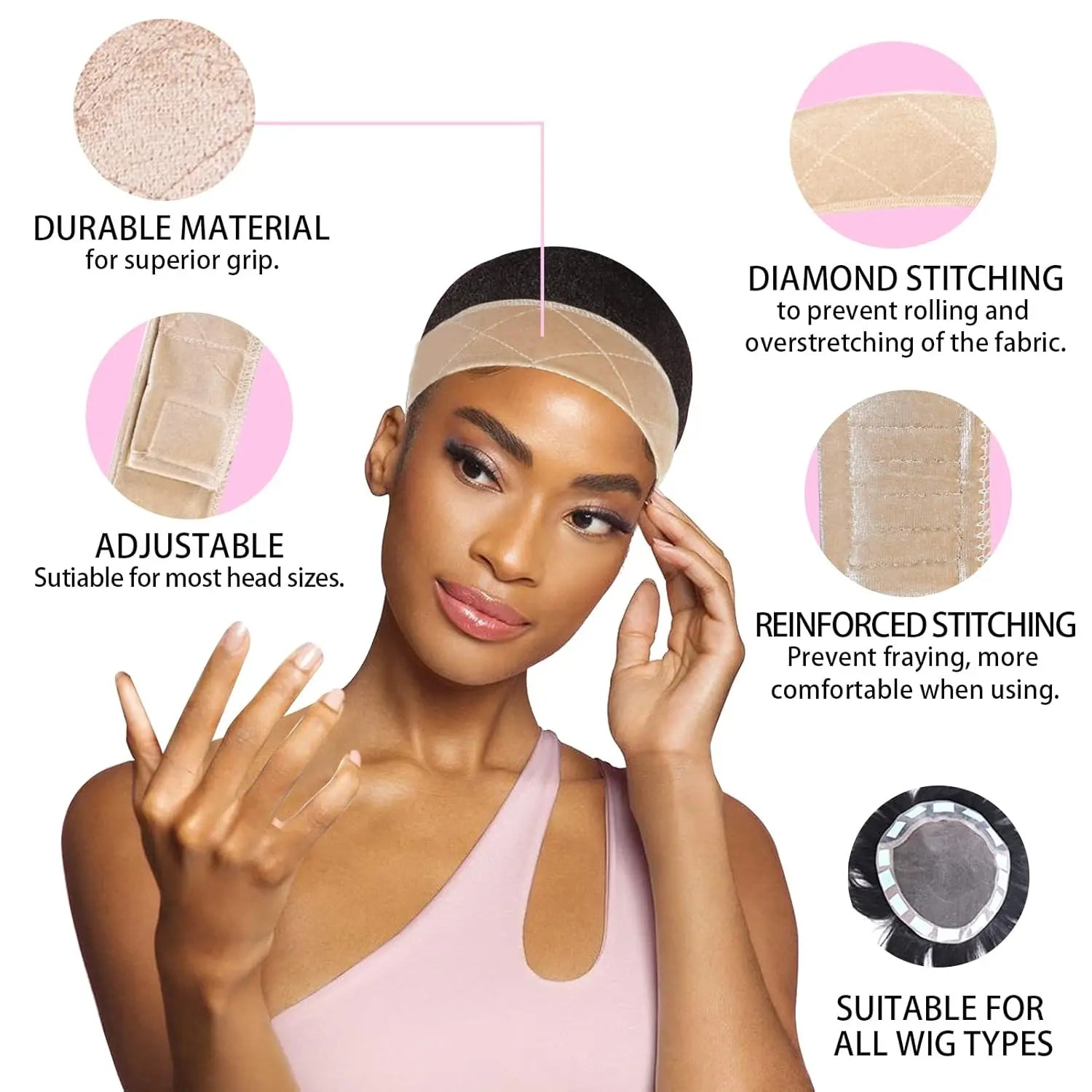 11 piece lace front wig set, including hair wax stick, lace fusion eyebrow knife