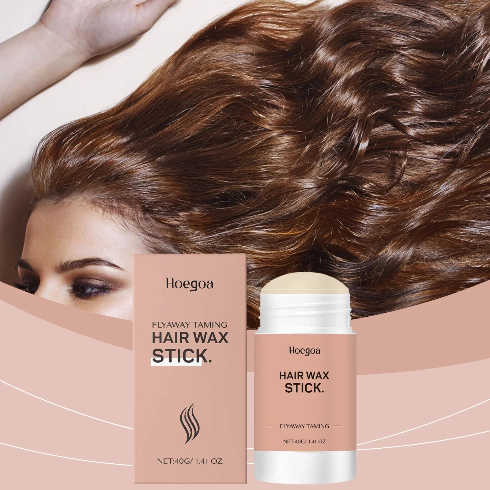 Hair Wax Stick Glossy Anti Frizz Texture Matte Finish Strong  Wax Stick