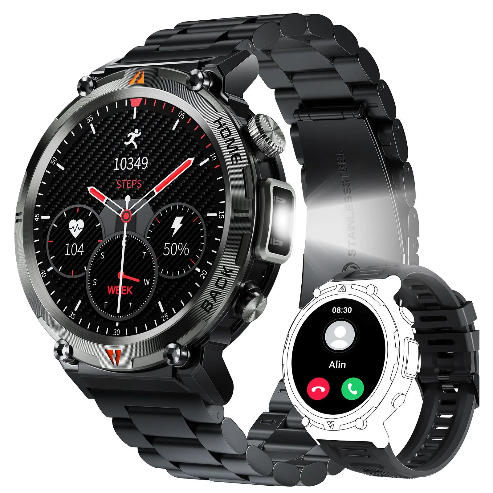 EIGIIS KE3 New Bluetooth Call smartwatch for men Full Touch Screen