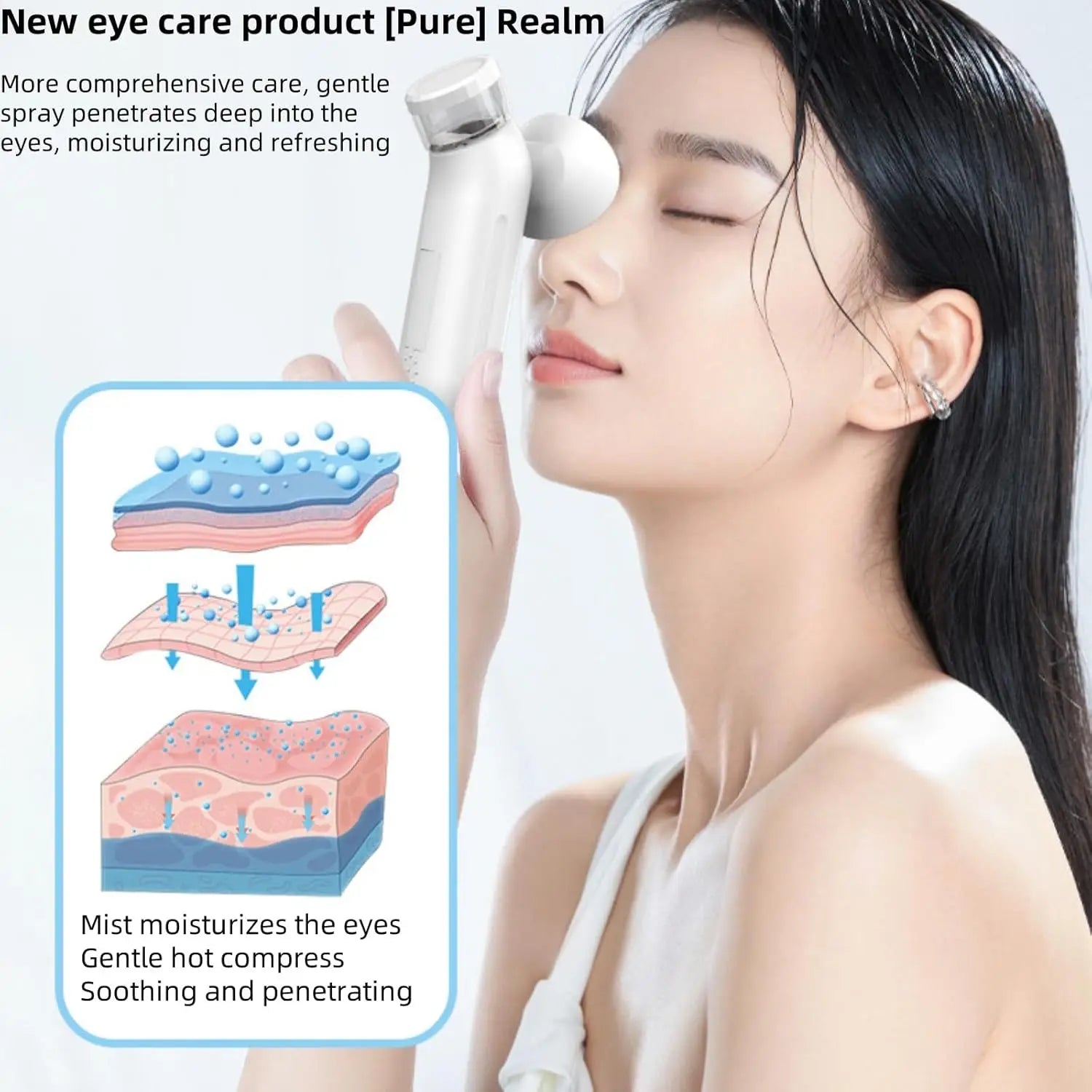 Eye Steam Device Eye Mister for Dry Eye Heated Care