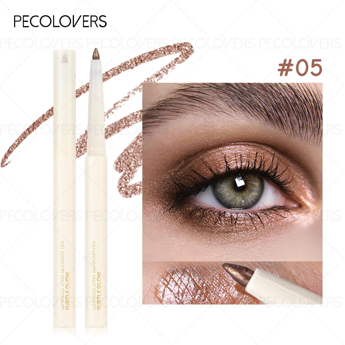 Pearlescent Waterproof Eye Shadow Pen Lying Silkworm Eyeshadow Pencil