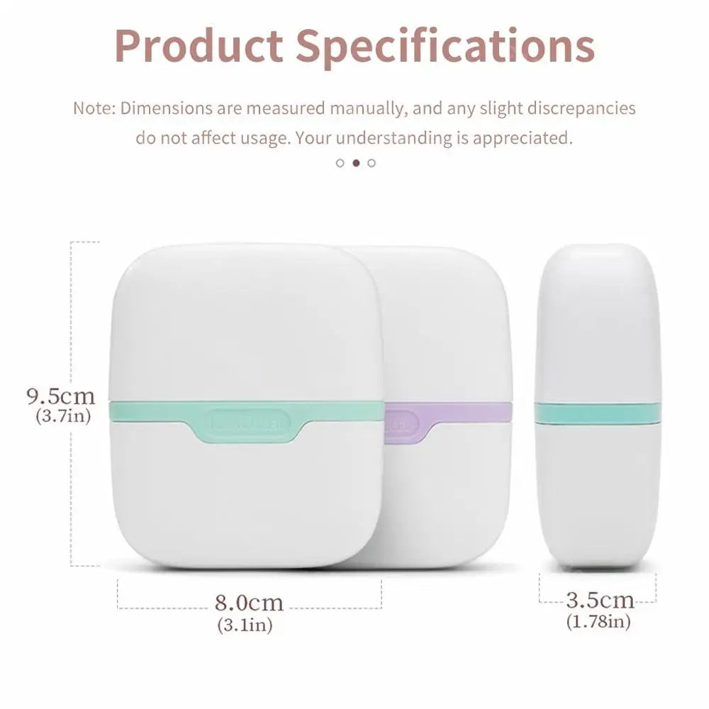 Double-headed facial ice roller, used for facial and head massage