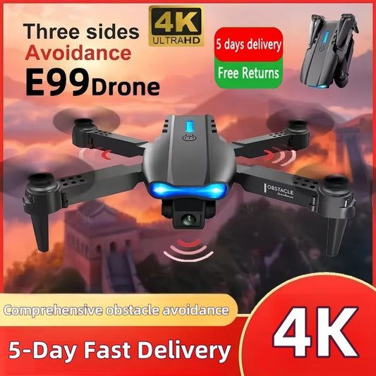E99 Pro Drone Quadcopter Remote Control Handle Four Axis Aircraft HD 4K
