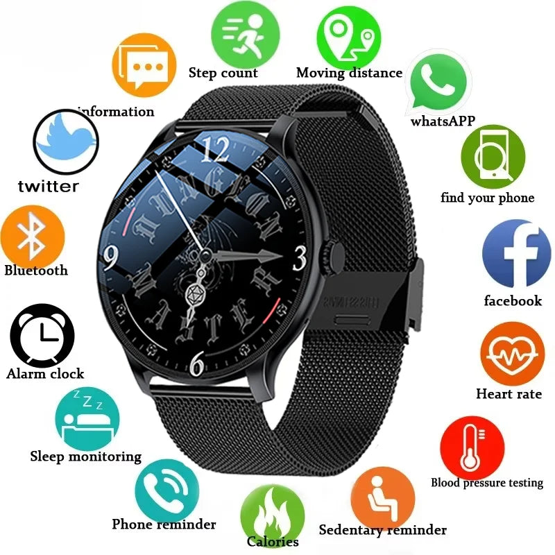 LXASFIT New Smart Watch Heart Rate Sleep Health Monitor Bluetooth