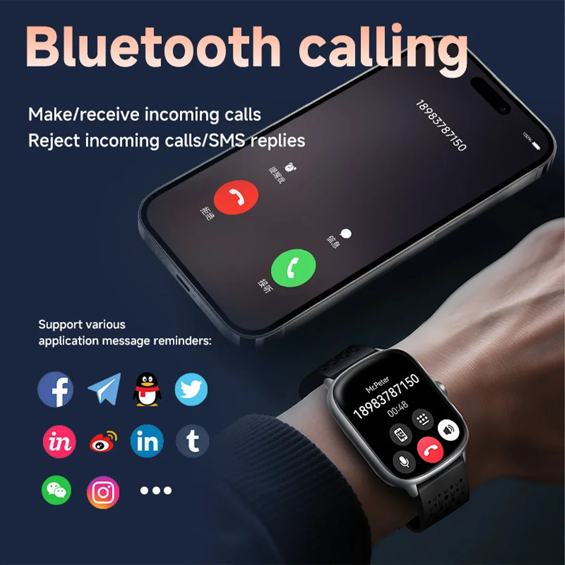 KPEP K19 GPS Smart Watch 512MB Memory Music TWS Earphones