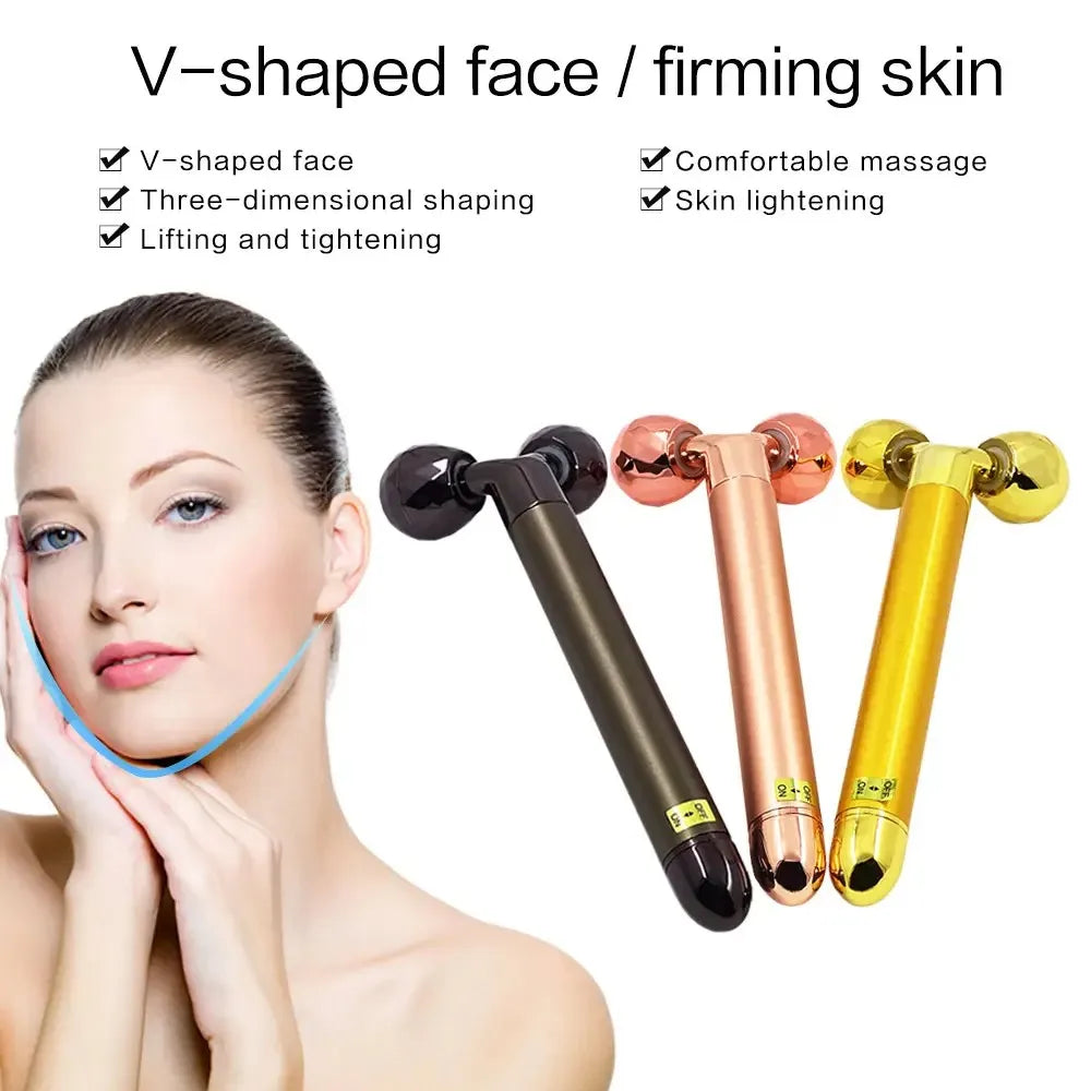 Electric Roller Beauty Bar Vibrating Facial Roller Massager