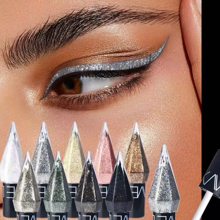 Multicolor Long-Lasting Waterproof Liquid Eyeshadow and Highlighter Easy