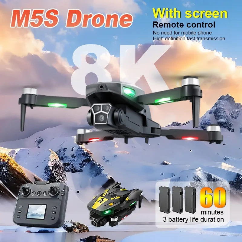For XiaoMi M5S Screen Controlled Drone 8K Professional Camera