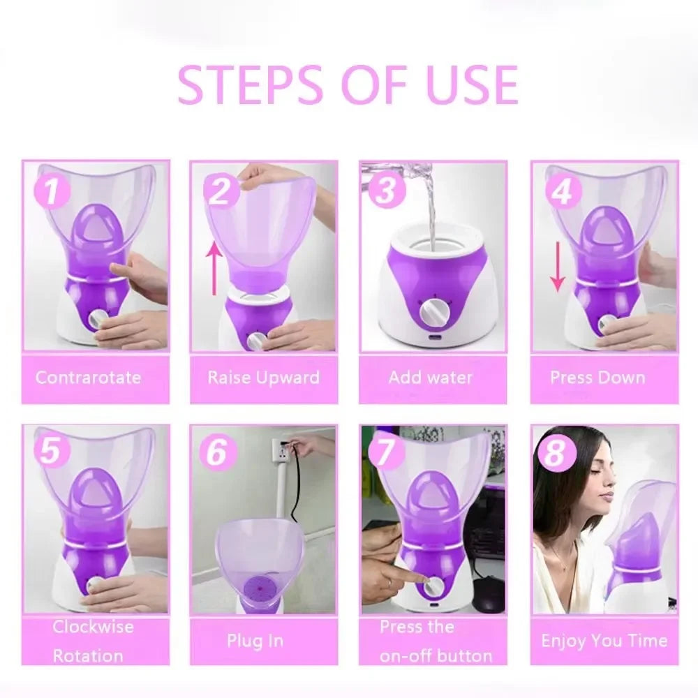 Facial Heating Sprayer Pore Cleaner Facial Steamer