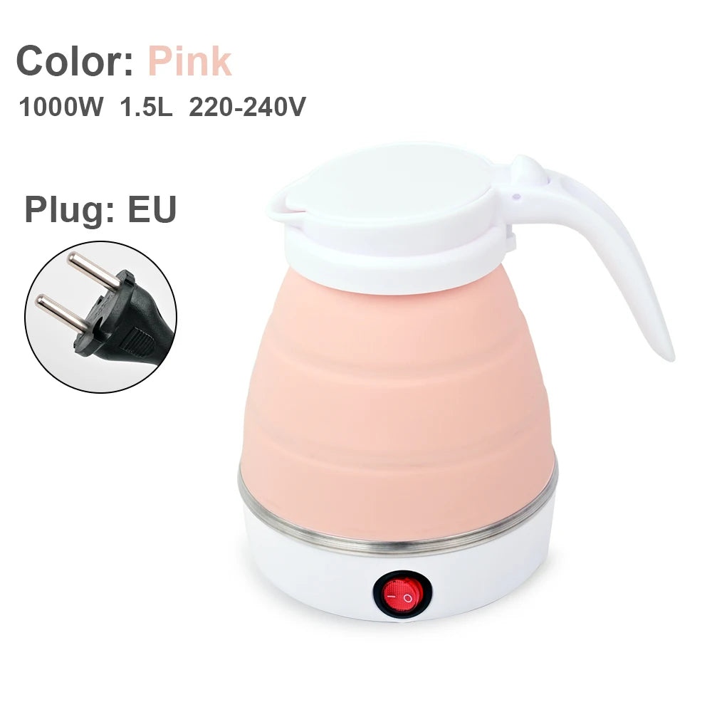 1.5L folding traveling water bottle electric kettle portable