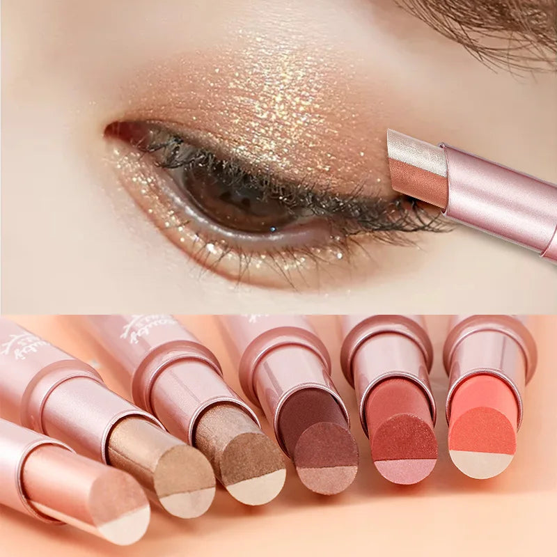 Gradient two-color eye shadow pen waterproof sweat proof eye shadow