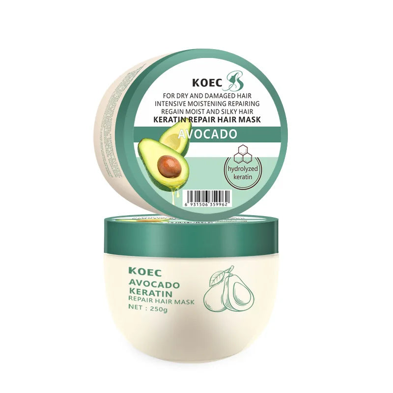 250g KOEC Avocado Repairing Hair Mask Moisturizing Nourishing