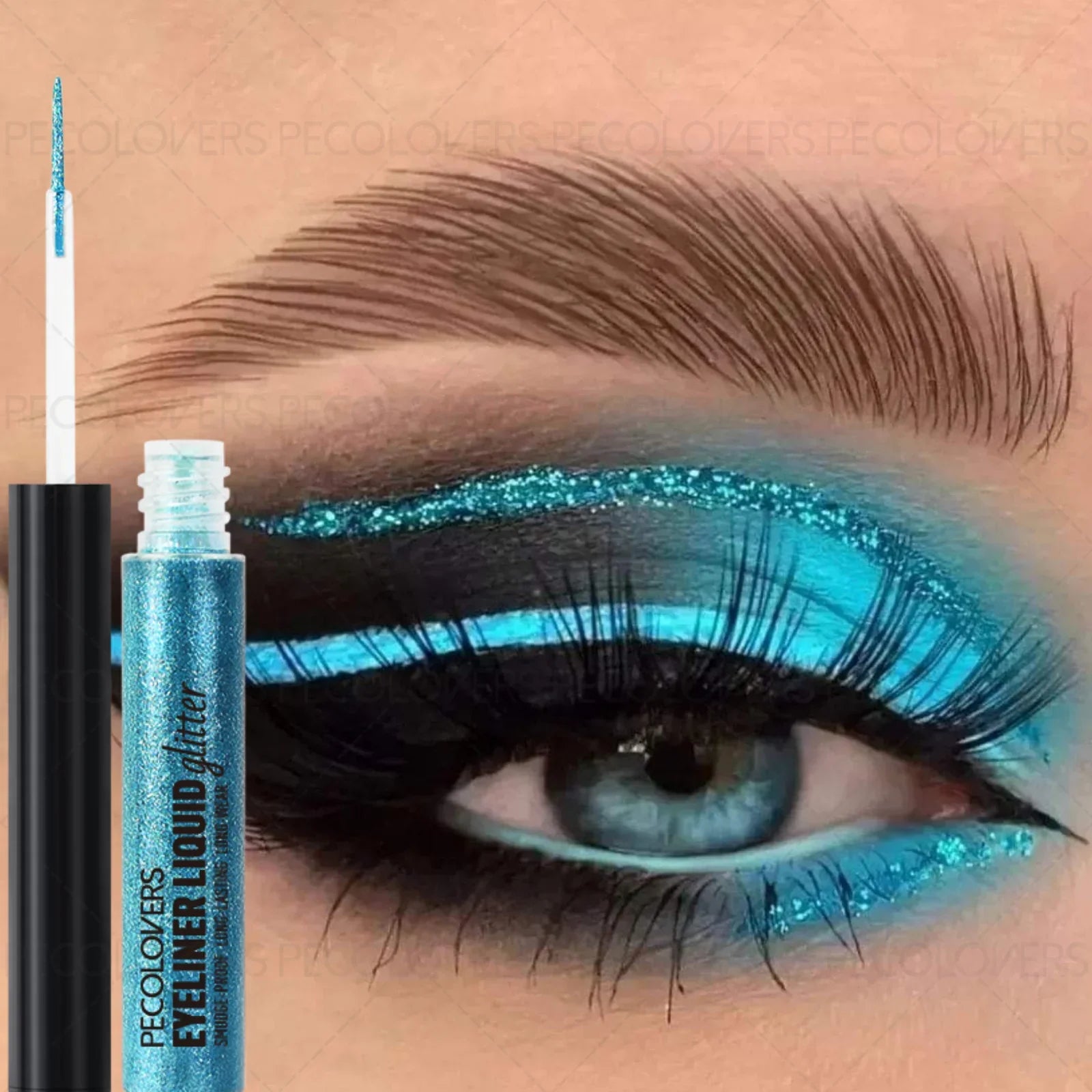 Glitter Eyeliner with Ultra-fine Tip Pearlescent Sparkle Eye Makeup