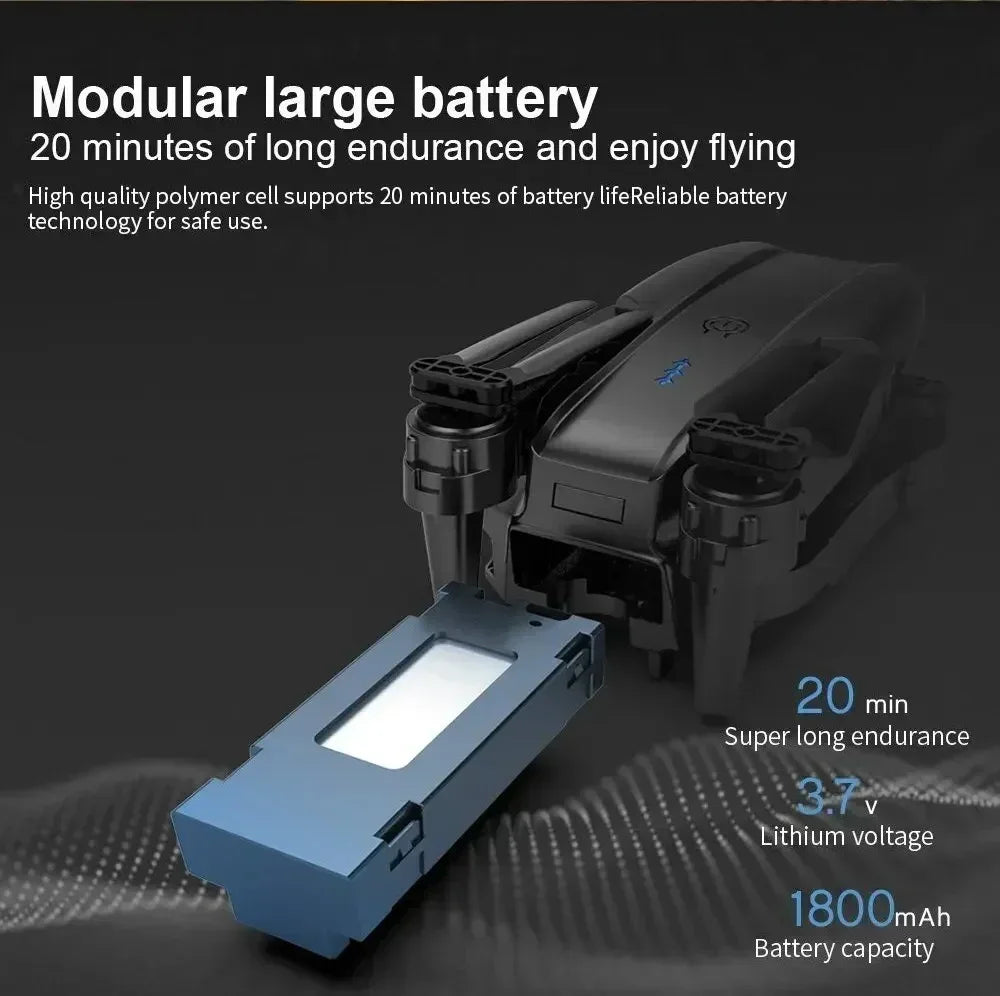 E99 Pro Drone Quadcopter Remote Control Handle Four Axis Aircraft HD 4K