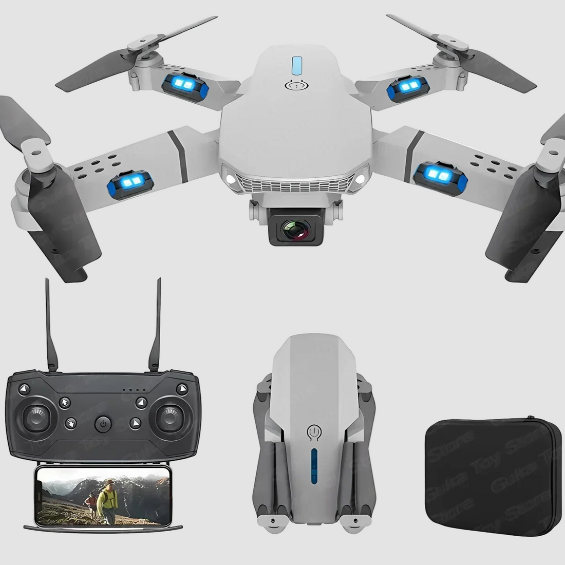 E88 Pro WiFi FPV Drone. Wide-angle HD 4K/1080P camera