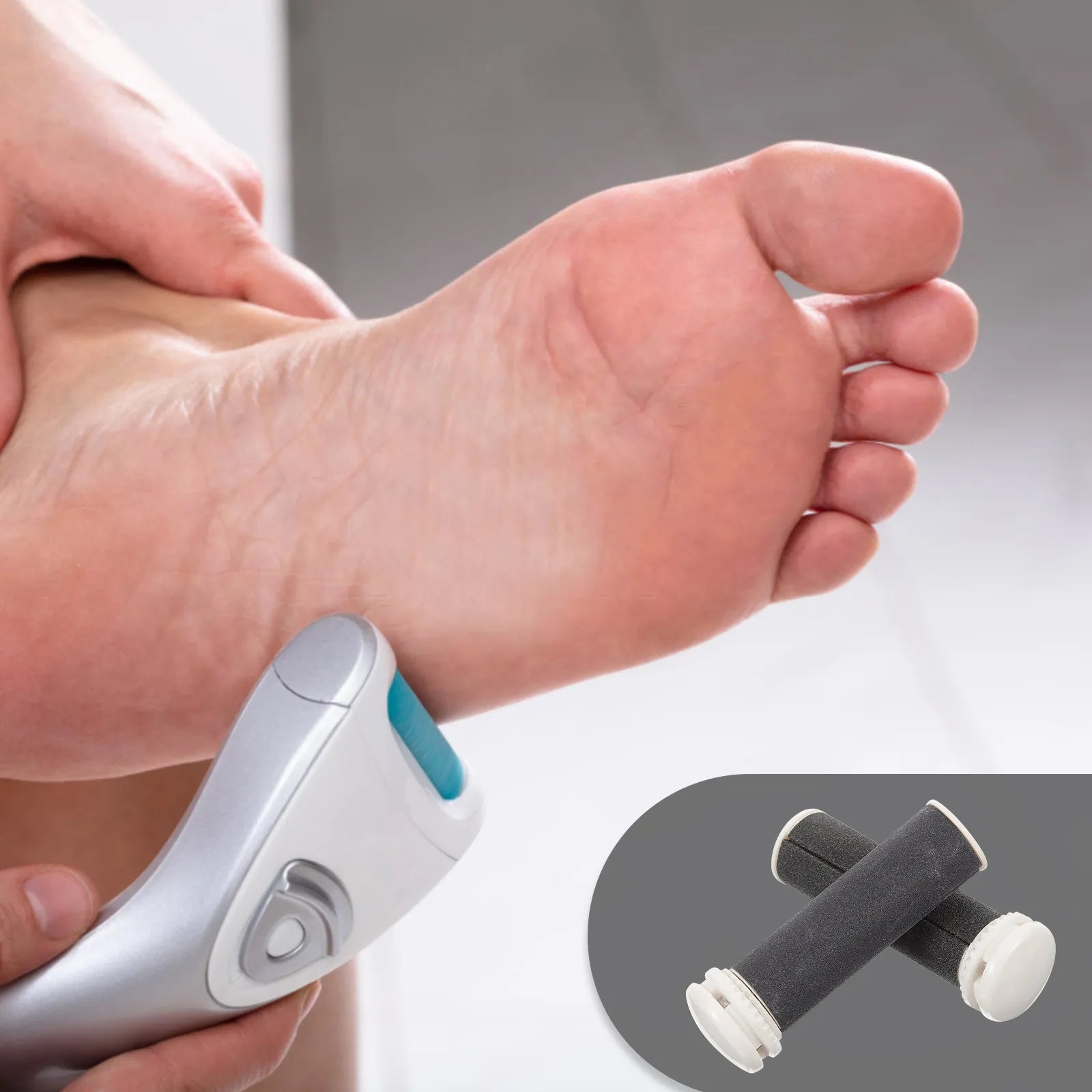 Foot File Roller Head Replacement Refill for Electric Foot d Skin Remover