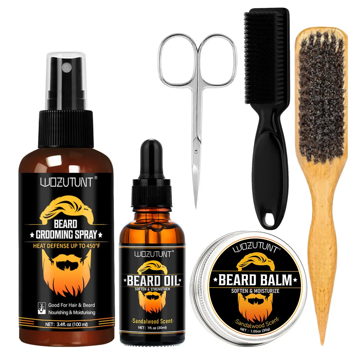 Beard Grooming Spray Facial Hair Beard Heat Protection Spray Protect Beard
