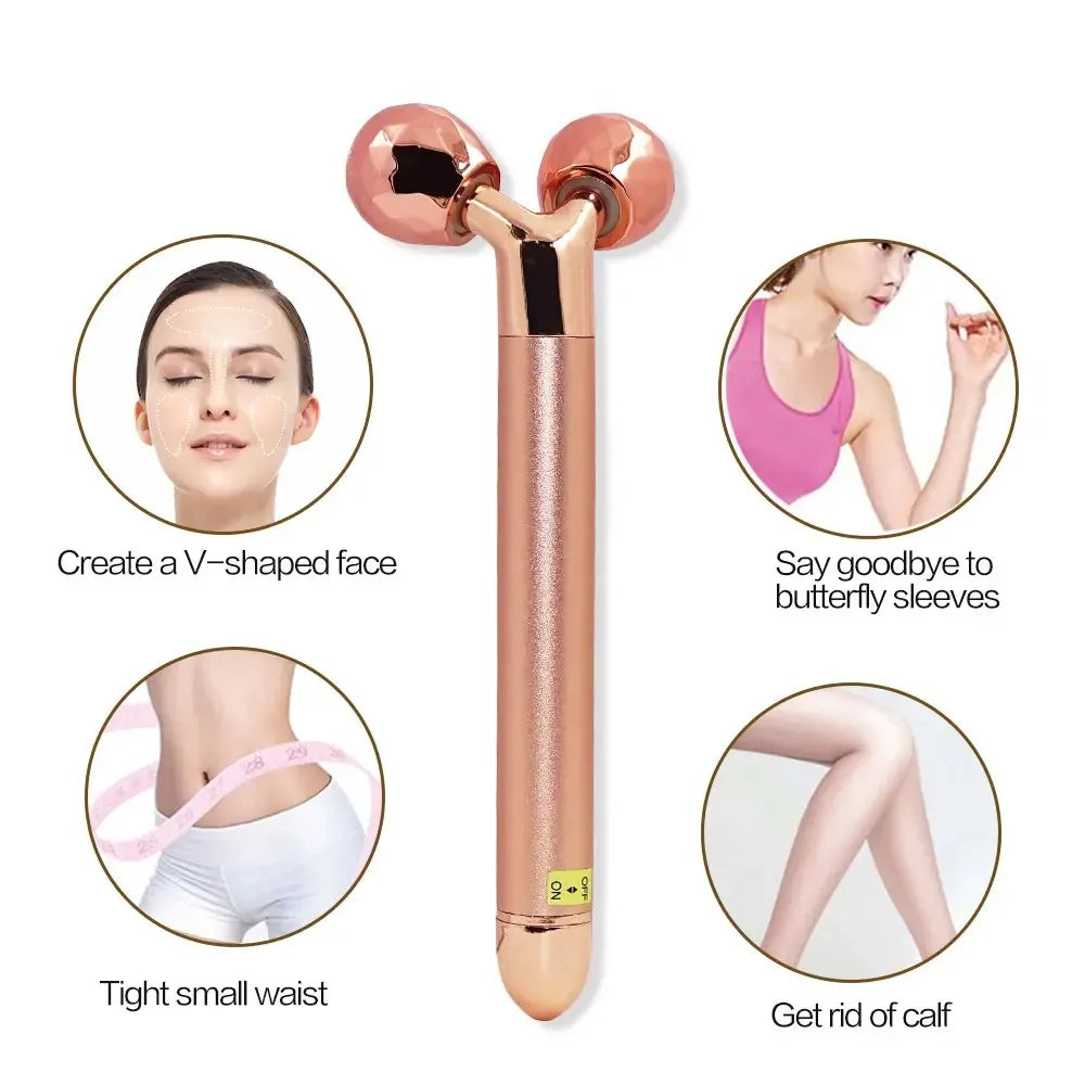 Electric Roller Beauty Bar Vibrating Facial Roller Massager