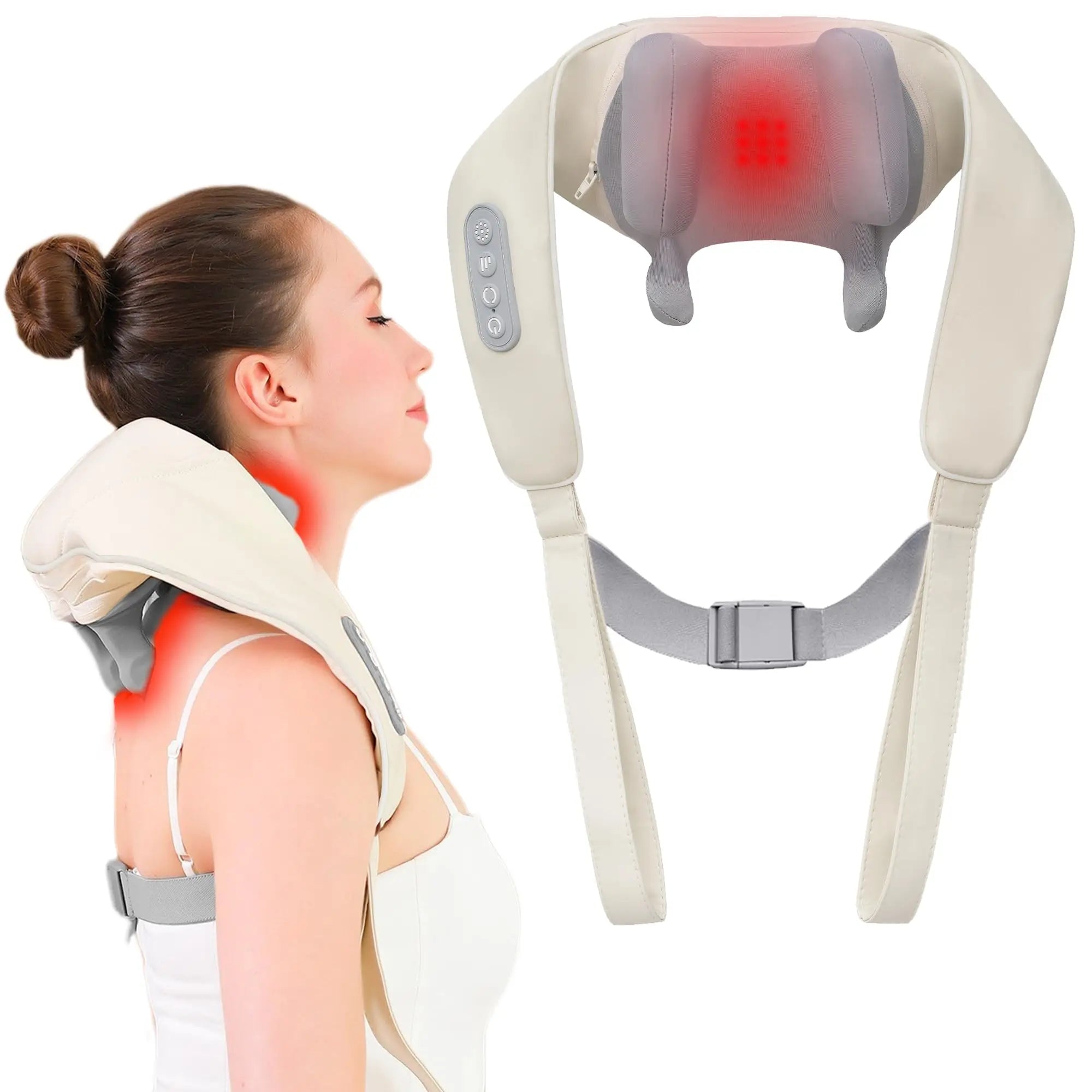 Shiatsu Neck Massager for Deep Tissue Cordless Neck and Shoulder Massager