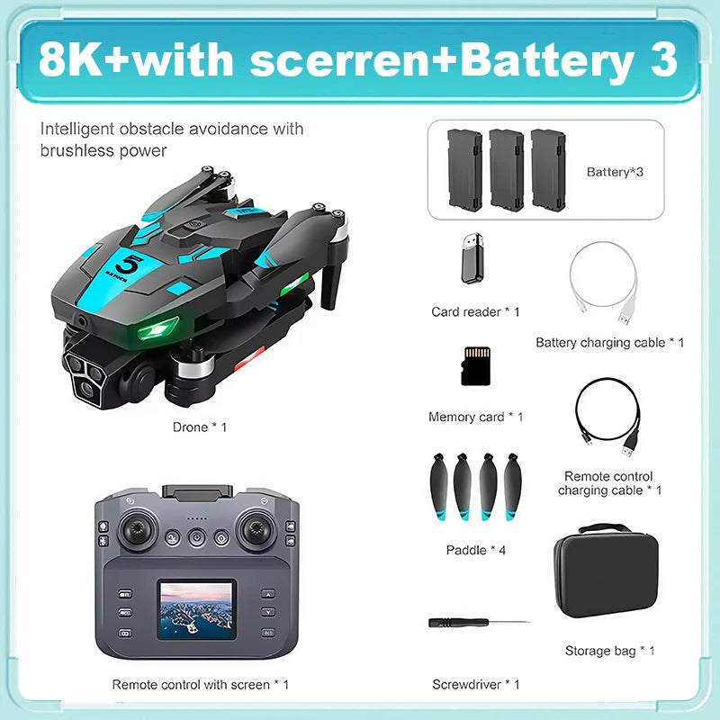 For XiaoMi M5S Screen Controlled Drone 8K Professional Camera