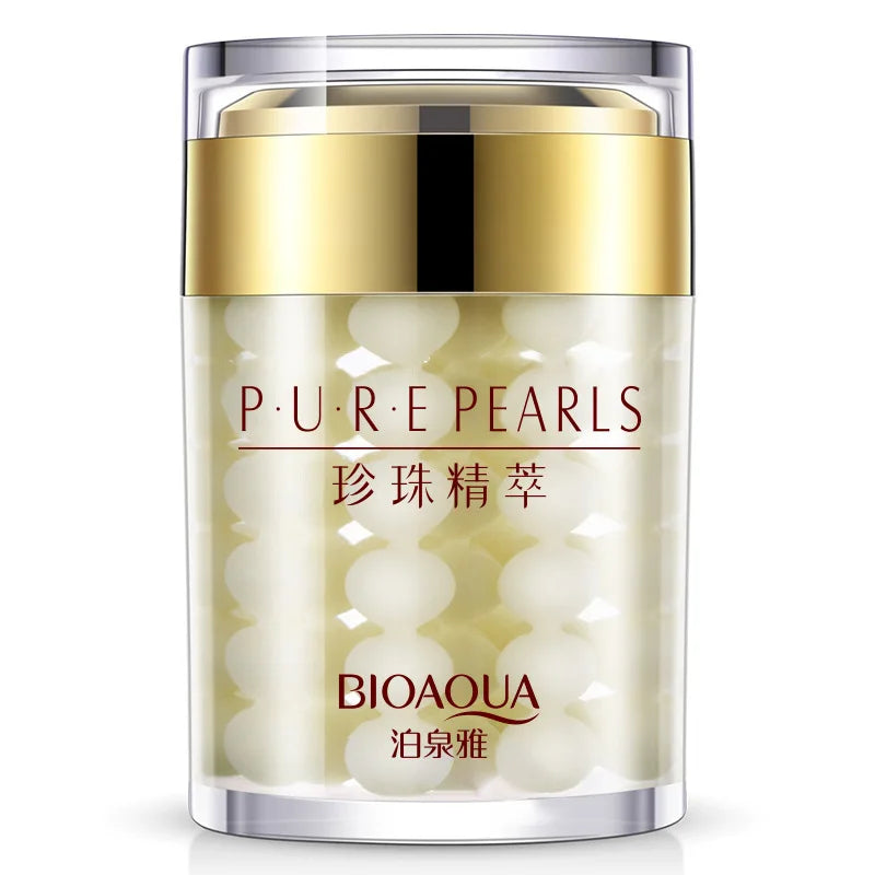 2pcs BIOAQUA Pure Pearl Face Cream Moisturizing