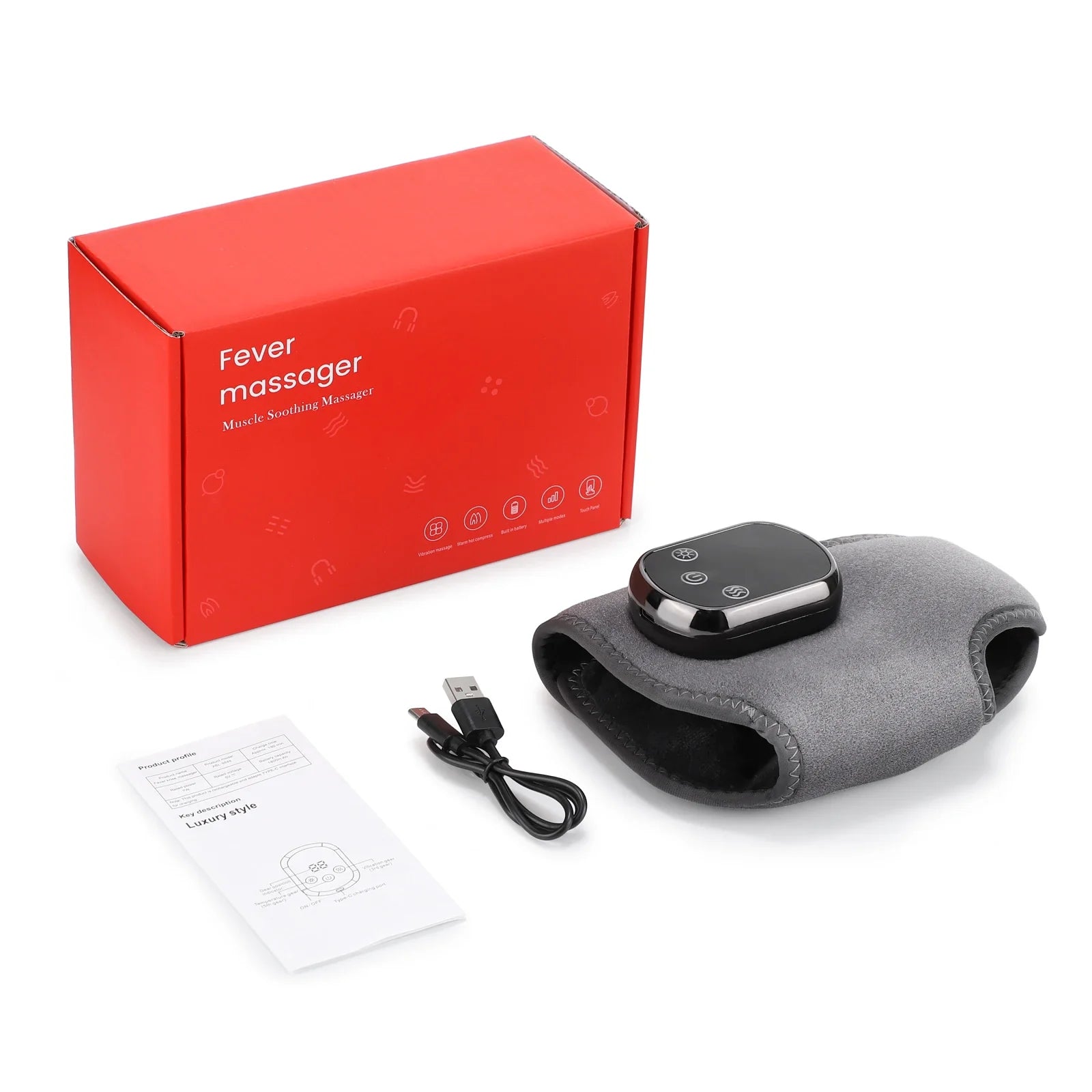 Electric Ankle Massager 5 Level Hot Compress Ankle Brace Relaxation