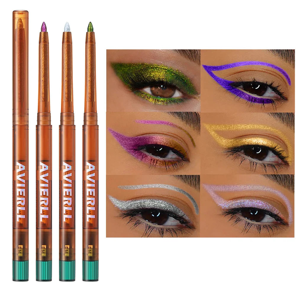 Eyeliner Gel Pencil 1pc Metallic Color Gradient Eyeliner Chameleon Glitter
